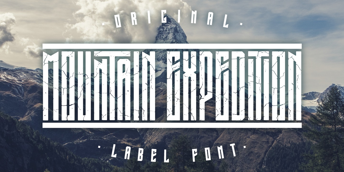 Mountain Expedition Regular Font preview